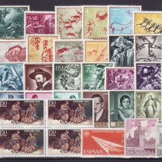 4590 - Spania lot timbre neuzate,fara saniera,perfecta stare(z)