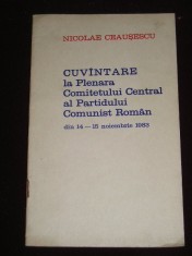 myh 527s - DOCUMENTE ALE PARTIDULUI COMUNIST ROMAN - 1983 - PIESA DE COLECTIE!