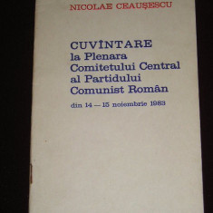 myh 527s - DOCUMENTE ALE PARTIDULUI COMUNIST ROMAN - 1983 - PIESA DE COLECTIE!
