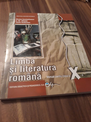 LIMBA SI LITERATURA ROMANA MANUAL CLASA X NICOLAE CONSTANTINESCU 2018 foto