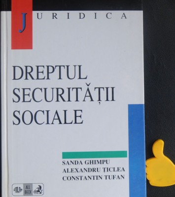 Dreptul securitatii sociale Sanda Ghimpu foto