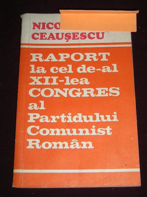 MYH 527s - DOCUMENTE ALE PARTIDULUI COMUNIST ROMAN - 1979 - PIESA DE COLECTIE!