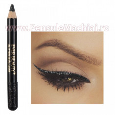 Creion Dermatograf Eyeliner cu Sclipici Negru foto