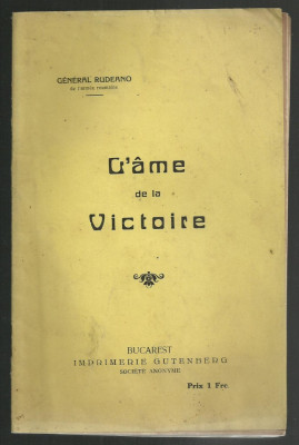 General Rudeano / L&amp;quot;AME DE LA VICTOIRE - ed.1919, ww1 foto