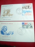 2 Plicuri FDC Bicentenarul SUA 1976 Senegal