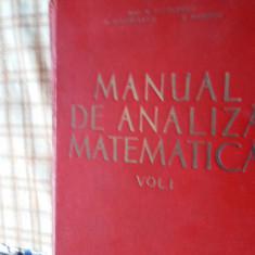 acad. nicolescu ;dinculeanu; solomon marcus analiza matematica manual