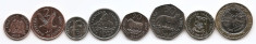 Falklands Set 8 - 1, 2, 5, 10, 20, 50 Pence, 1, 2 Pound 2004 - UNC !!! foto