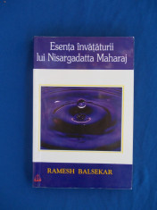 RAMESH BALSEKAR - ESENTA INVATATURII LUI NISARGADATTA MAHARAJ , 2000 foto