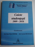 Caiete studentesti- 2009-2010 Universitatea Petru Maior Targu Mures