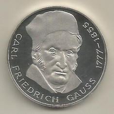 GERMANIA 5 MARCI 1977 - PROOF [01] 200 ANI CARL FR. GAUSS , in cartonas foto