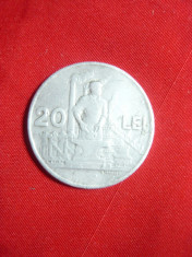 Moneda 20 lei 1951 aluminiu cal.buna-f.buna RPR foto