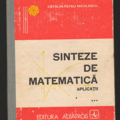 (C8146) SINTEZE DE MATEMATICA, VOL.3 DE CATALIN-PETRU NICOLESCU