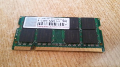 MEMORIE LAPTOP 2 GB DDR2 TRANSCEND 667MHZ CL.5 IMPECABILA foto