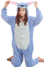 PJM15-4 Pijama intreaga kigurumi, cu model Stitch foto