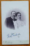 Theodor Sturdza si cu sotia Ruxandra , foto pe carton , 1893