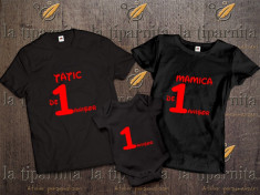 SET Tricou TATIC-MAMICA-BEBE- 1 AN foto