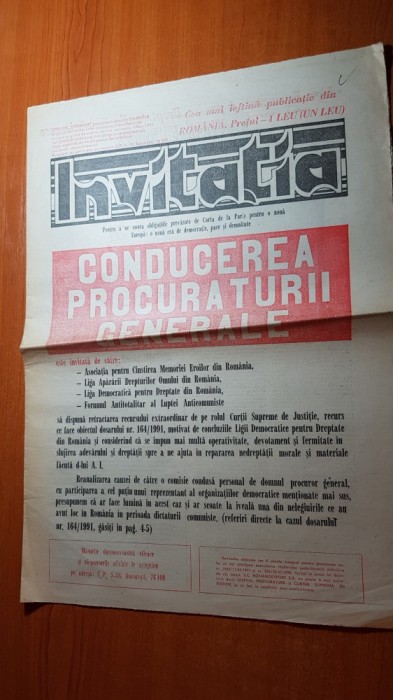 ziarul invitatia 1990