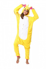 PJM59-292 Pijama intreaga kigurumi, model uncorn galben foto