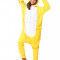 PJM59-292 Pijama intreaga kigurumi, model uncorn galben