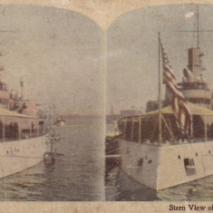 Foto stereo ,vasul Battleship,Indiana .