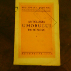 Antologia umorului romanesc, vol. II, ed. princeps, 1934