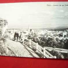 Ilustrata Cluj - Vedere de pe Cetatuia circulat 1962