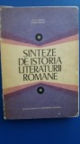 Myh 26s - SINTEZE DE ISTORIA LITERATURII ROMANE - SANDA RADIAN - VENERA DOGARU