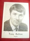 Fotografie - Tony Bolton - Muzician ,cantaret Anglia ,cu autograf original