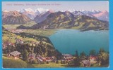 CARTE POSTALA AUSTRIA - BEATENBERG, VEDERE MUNTII ALPI, INCEPUTUL SEC. XX, Necirculata, Printata