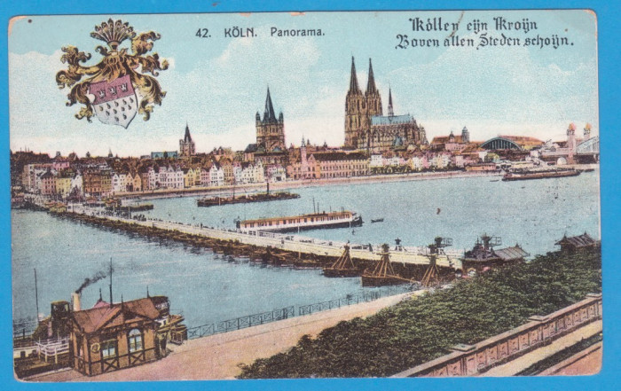 CARTE POSTALA GERMANIA - KOLN, PANORAMA, INCEPUTULSEC. XX