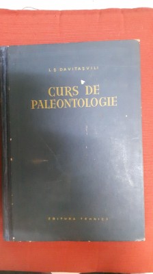 L. S. DAVITASVILI - CURS DE PALEONTOLOGIE foto