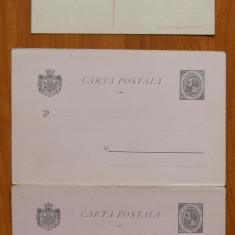 3 carti postale din perioada Regelui Carol I si Regelui Ferdinand , necirculate
