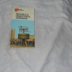 Ghid turistic RDG , Ed. Sport Turism 1980, cu harta RDG