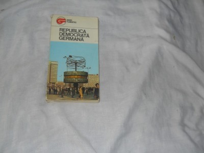 Ghid turistic RDG , Ed. Sport Turism 1980, cu harta RDG foto