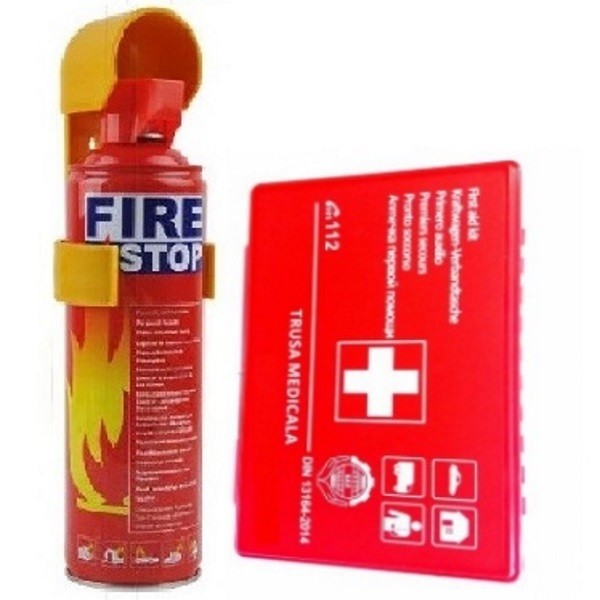 Trusa Medicala de Prim Ajutor si Stingator Auto - Pachet RAR Trusa Medicala de Prim Ajutor si Stingator Auto - Pachet RAR