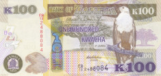 Bancnota Zambia 100 Kwacha 2012 - P54a UNC foto