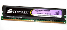 Memorie Desktop CORSAIR XMS2 2Gb DDR2 1066MHz CL7 2.0V, model CM2X2048-8500C7 foto