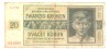 SV * Protektorat Cehia &amp; Moravia 20 KRONEN 1944 * sub ocup. Germania WWII -VF