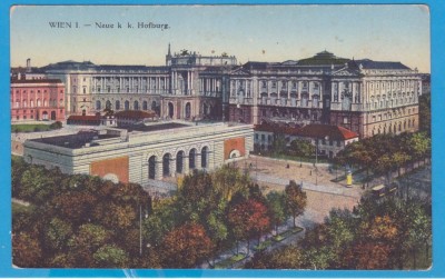 CARTE POSTALA AUSTRIA - WIEN - HOFBURG (CASTELUL), INCEPUTUL SEC. XX foto