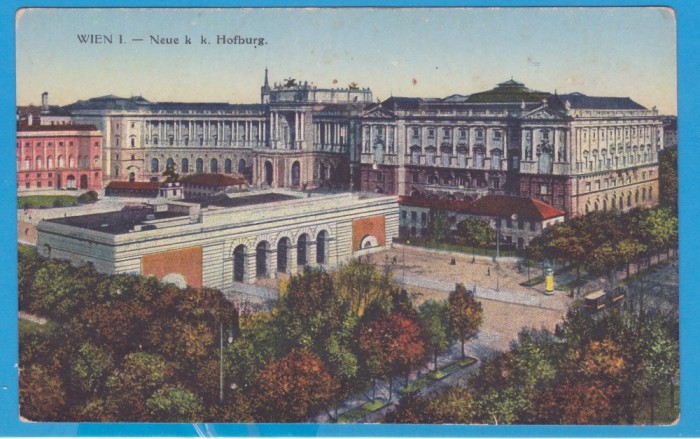 CARTE POSTALA AUSTRIA - WIEN - HOFBURG (CASTELUL), INCEPUTUL SEC. XX