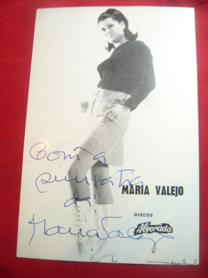 Fotografie de Studio Maria Valeja -Cantareata Portugheza cu autograf original foto