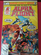 Alpha Flight-Lot 3 reviste benzi desenate (Marvel comics) foto