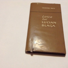 Lirica Lui Lucian Blaga - Dumitru Micu-RF14/1