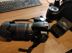 Nikon D3100 Body + 2 Obiective 18-55/105 foto