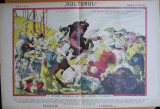 Ziarul Vulturul , nr. 74 din 1906 , cromolitografie mare ; Navalirea tatarilor