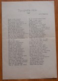 N. Musetescu, Tipografia r&acirc;de ... , 1933, versuri satirice, cu autograf