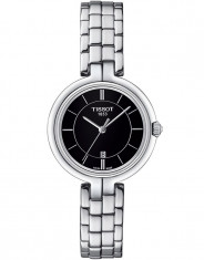 Tissot T-Lady Flamingo Argintiu ecran negru foto