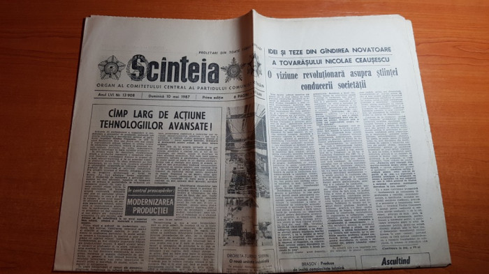 ziarul scanteia 10 mai 1987-art. despre pasajul rutier suteran piata victoriei