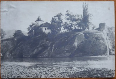Fotografie pe carton gros, interbelica, Targu Ocna foto