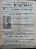 Cumpara ieftin Ziarul Dreptatea, 14 Nov. 1933, numar special; Demisia guvernului Vaida